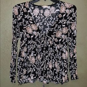 Flower printed blouse